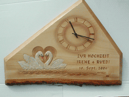 Geschnitzte Uhr