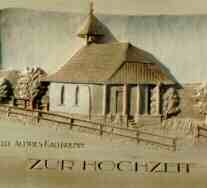 Geschnitzte Hochzeitskapelle